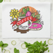 Kaffee bitte geschirrtuch (Gefaltet)