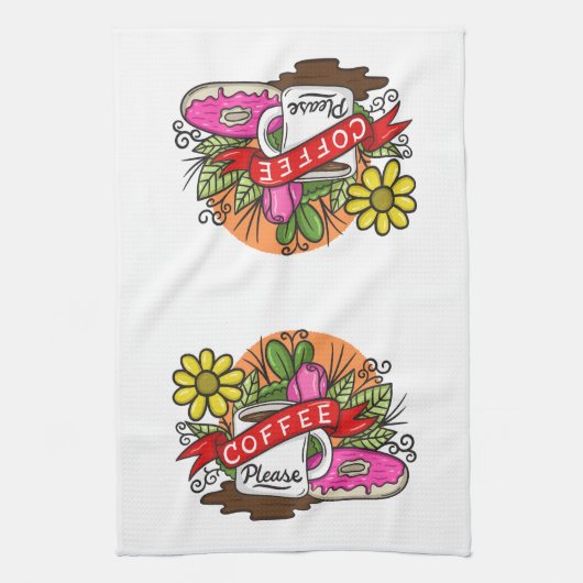 Kaffee bitte geschirrtuch (Vertikal)