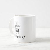 Kaffee, bitte (IPA) Kaffeetasse (Vorderseite Links)