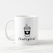 Kaffee, bitte (IPA) Kaffeetasse (Links)