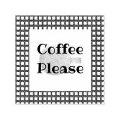 Kaffee Bitte Kaffee-Cup Permastempel (Design)