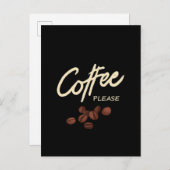 Kaffee bitte Kaffee Läden Postkarte (Vorne/Hinten)