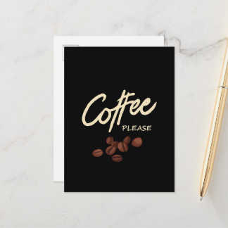 Kaffee bitte Kaffee Läden Postkarte