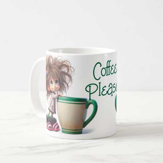 Kaffee bitte kaffeetasse (Vorderseite Links)