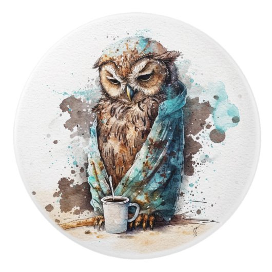 Kaffee bitte keramikknauf (Vorderseite)