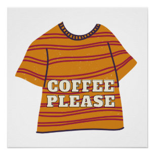 Kaffee bitte poster