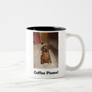Kaffee bitte! zweifarbige tasse