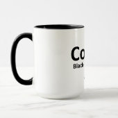 Kaffee, Black 15 oz Ringer Tasse (Links)