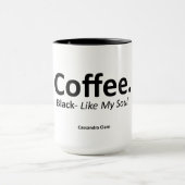 Kaffee, Black 15 oz Ringer Tasse (Zentrum)