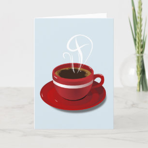 KAFFEE BLANK JEDEN ANLASS GREETKARTE DANKESKARTE