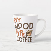Kaffee-Blutgruppe-Grafik als Geschenk für Kaffeeli Milchtasse (Rechts)