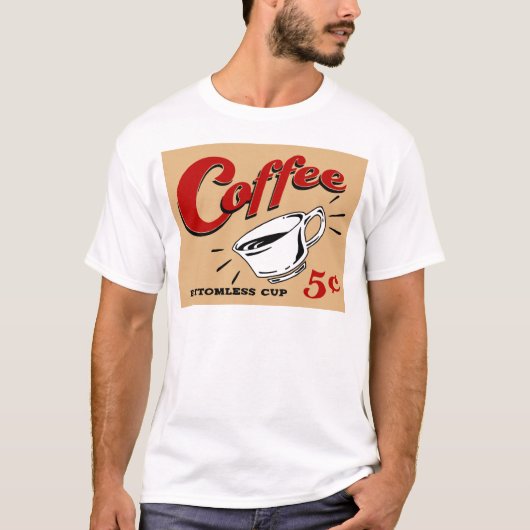 Kaffee-bodenlose Schale T-Shirt (Vorderseite)