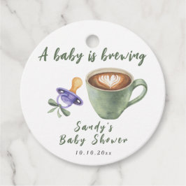 Kaffee-Bogen-Schnuller-Baby-Party Geschenkanhänger