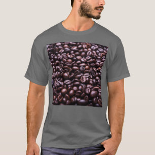 Kaffee Bohnen Gesicht Maske Café Bistro Nüsse erha T-Shirt