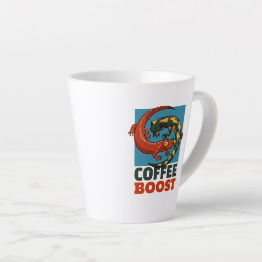 Kaffee Boost Niedlich Red & Fire Salamanders Carto Milchtasse (Rechte Ecke)