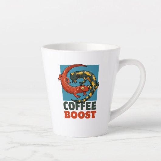 Kaffee Boost Niedlich Red & Fire Salamanders Carto Milchtasse (Rechts)