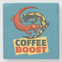 Kaffee Boost Niedlich Red & Fire Salamanders Carto