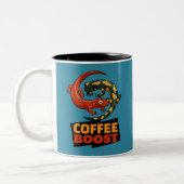 Kaffee Boost Niedlich Red & Fire Salamanders Carto Zweifarbige Tasse (Links)