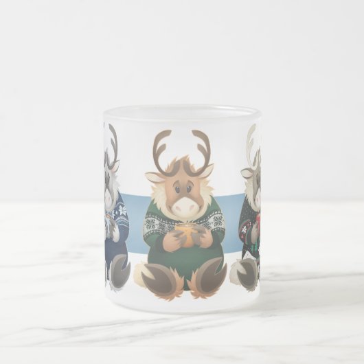 Kaffee-Bou Gruppe - mattierte Tasse (Mittel)