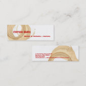 Kaffee-Brand Barista Mini Visitenkarte (Vorne/Hinten)