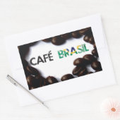 Kaffee Brasilien Rechteckiger Aufkleber (Umschlag)