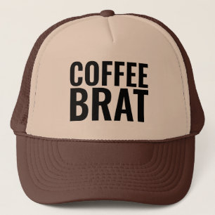 KAFFEE BRAT CAP HAT TRUCKERKAPPE