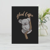Kaffee - Brauche Kaffee Einladung (Stehend Vorderseite)