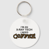 Kaffee brauchen - X-Ray Tech Schlüsselanhänger (Vorderseite)