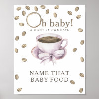Kaffee Brauen Babydusche Kinderspiel