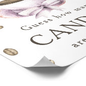 Kaffee brauen - Wie viele Bonbons sind im Glas Poster (Ecke)