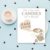 Kaffee brauen - Wie viele Bonbons sind im Glas Poster