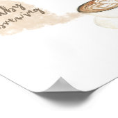 Kaffee brauen - Wie viele Kaffeebohnen Poster (Ecke)