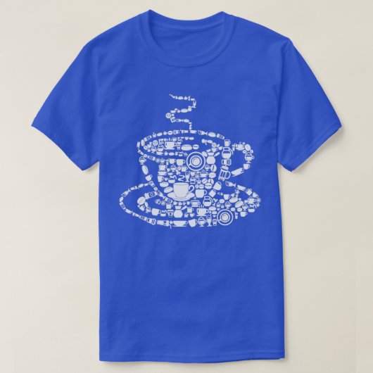 Kaffee Braut Java Picture Mosaic Cup Sau T-Shirt (Design vorne)