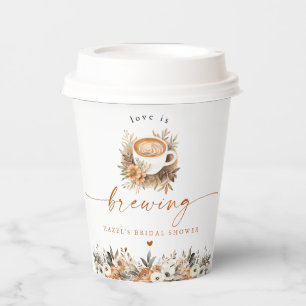Kaffee-Brautjungfernhochzeits-Tischdekoration, Lie Pappbecher