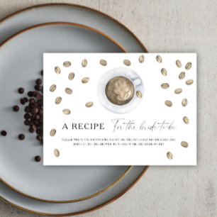 Kaffee-Brautjungfernparty-Rezept für die zukünftig Begleitkarte