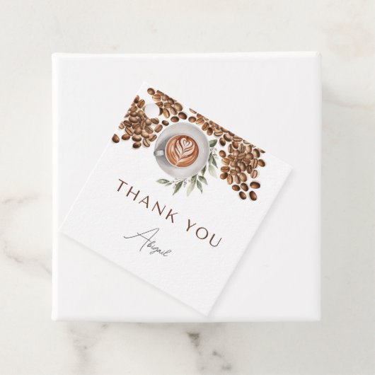 Kaffee-Brautparty - Liebe ist Brechen Geschenkanhänger (Beispiel)