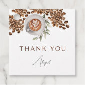 Kaffee-Brautparty - Liebe ist Brechen Geschenkanhänger (Vorderseite)