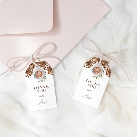 Kaffee-Brautparty - Liebe ist Brechen Geschenkanhänger