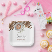 Kaffee-Brautparty - Liebe ist Brechen Pappteller (Party)