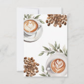 Kaffee Brautparty - Liebe ist Brechen Vielen Dank Dankeskarte (Rückseite)