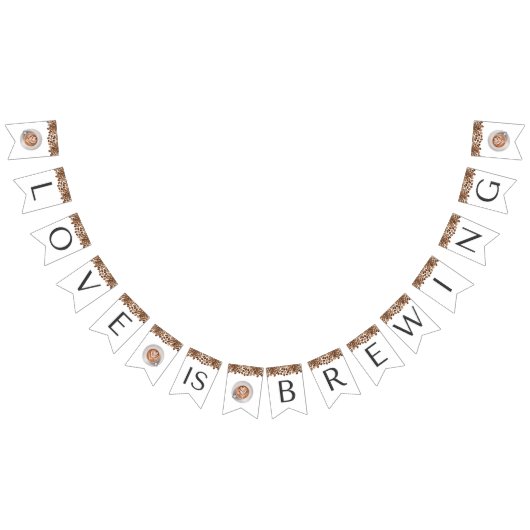 Kaffee-Brautparty - Liebe ist Brechen Wimpelkette (Alle)