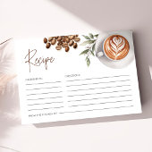 Kaffee Brautparty - Liebe ist Brewing Rezept Begleitkarte