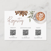 Kaffee-Brautparty - Liebe ist das Brauregister Begleitkarte (Vorderseite)