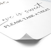 Kaffee Brautparty Liebe ist süß nehmen Sie eine Le Poster (Ecke)