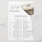 Kaffee-Brautparty Wäre sie lieber (Vorderseite)