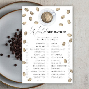 Kaffee-Brautparty Wäre sie lieber