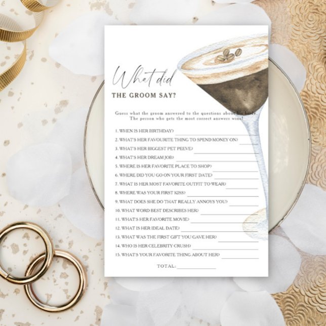 Kaffee Brautparty Was hat der Bräutigam gesagt? (Von Creator hochgeladen)