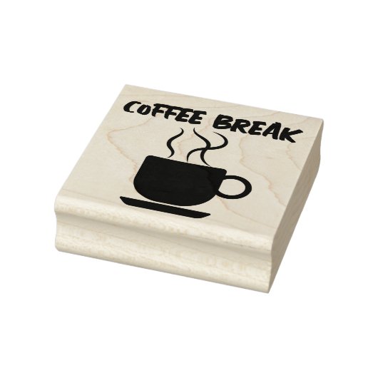 KAFFEE BREAK CUP RUBBER BRIEFMARKE GUMMISTEMPEL (Stempel)