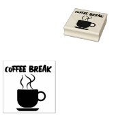 KAFFEE BREAK CUP RUBBER BRIEFMARKE GUMMISTEMPEL (Stempel)