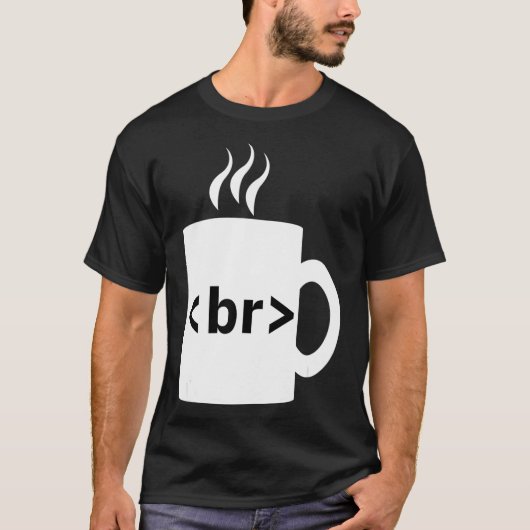 Kaffee Break JavaScript Computer Science Programm T-Shirt (Vorderseite)